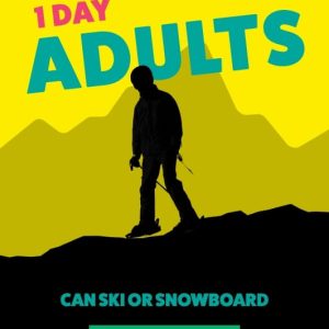 CAN SKI OR SNOWBOARD ADULTS 1 DAY